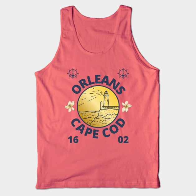 Orleans, Cape Cod, MA Tank Top by Blended Designs